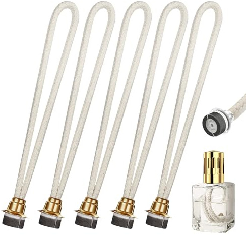 5 Stück Duftlampe Docht, Öllampe Docht, Duftlampe Docht mit Katalytischem für Raumluft Verbessern, Duftlampe Docht mit Katalytischem Brenner für Brenner Diffusor Aromatherapie Heim Dekoration