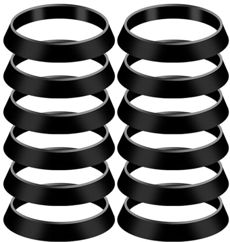 12 Pzs Anillo de Sellado Cónico de Silicona, Buen Sellado Aarandelas con Junta de Goma para Tubería de Drenaje de 1 1/2 Pulgada para Sellar Desagües de Fregadero Tuberías de Agua al Aire Libre