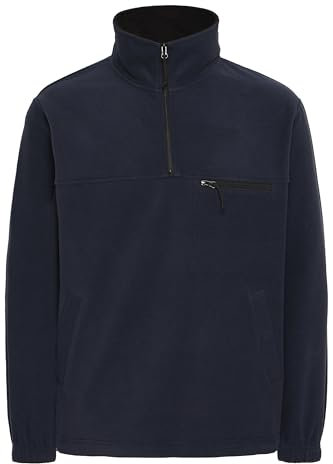!Solid SDMatzo Herren Fleecepullover Pullover Sweater mit Troyerkragen Brusttasche Eingrifftaschen Relaxed fit, Größe:L, Farbe:Insignia Blue (194010)