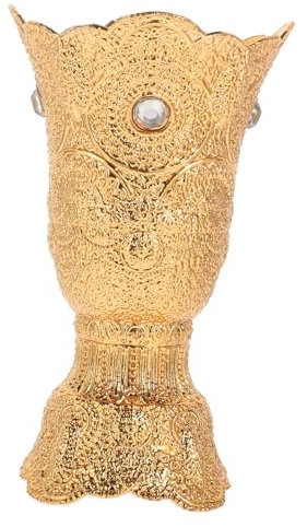 OSOLADY Arabischer Stil Räuchergefäß Aus Metall Eleganter Duftbrenner Für Indoor-atmosphäre Für Yoga Sauna Und Schlafzimmer Handgefertigt Mit Modernem Design