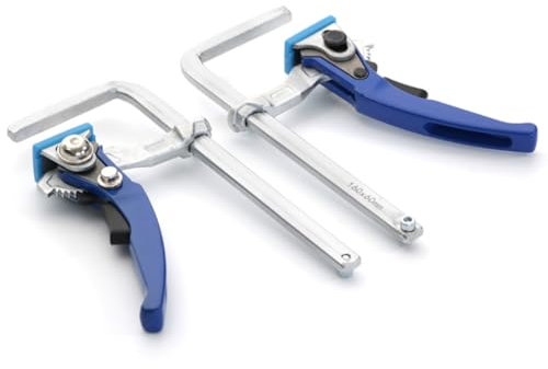 Quick Release Ratchet Dovetail Clamp F Clamp Woodworking Clamping for Joinery Work for Dovetail Track 2Pcs