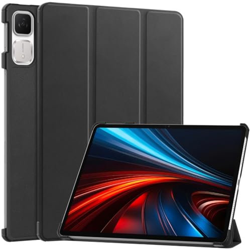 MQVQAUBST Funda Plegable con Soporte for Tableta Huawei Honor Pad GT 11.5 ROL-W60 2025 de Piel sintética.(Black)