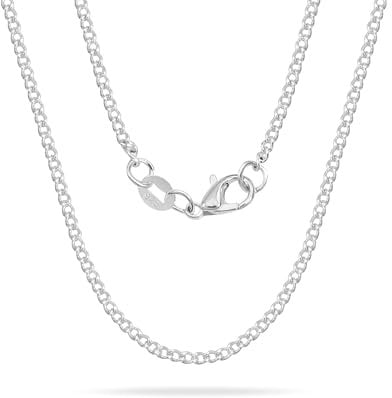 Tibond Women's S925 Silver 16' 18' 20' 22' 24' 26' 28' Inch Thick Necklace 2mm Snake Chain Necklace Suitable for Layering or Replacement (Side Chain, 40cm(16 Inch))