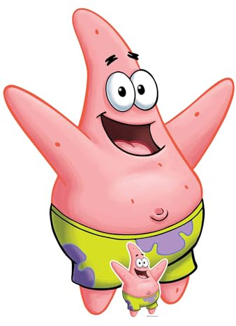 Star Cutouts SC4608 Patrick Star 123cm Cardboard Cutout – Official SpongeBob Party Standee for Birthdays, Fans & Celebrations