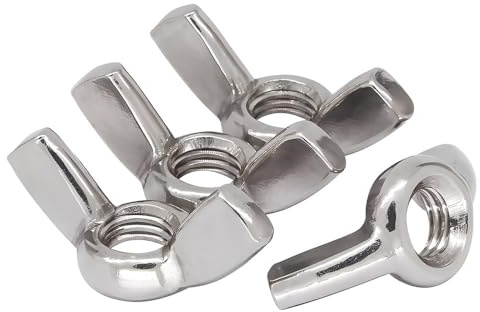 GZSYWZ 20 Pezzi Dado Ad Alette M3 - Dado a Farfalla in Acciaio Inox Dadi ad Alette Dadi a Galletto per Auto Macchinari Attrezzature Strumenti fai da te