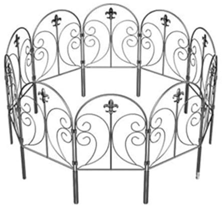 Recinzione Da Giardino Barriera Anteriore Animale - Bordo Metallico da Giardino | Recinzione Temporanea in Metallo, Per Giardino Prato Patii Terrazze e Balconi Protezione