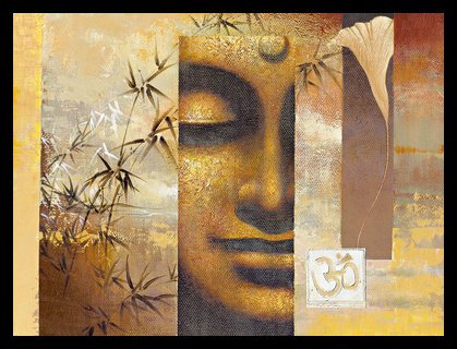 Germanposters Wei Ying-Wu Time for Reflection I Poster Kunstdruck Bild mit Alu Rahmen in schwarz
