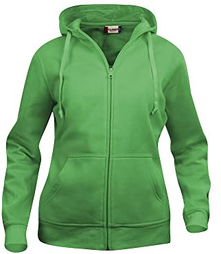 Clique - Damen Kapuzen Sweatjacke 'Basic Hoodie' / apfelgrün (605), XL