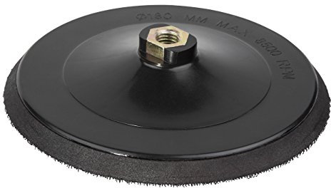 wolfcraft Schleifteller für Winkelschleifer, 180 mm - 5618000 - robustes, langlebiges Schleifzubehör für optimalen Heimwerkerbedarf - M14