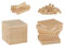 Wiemann Lehrmittel Würfelsatz-Zehnersystemsatz aus Holz im Holzkasten, Dezimalrechensatz