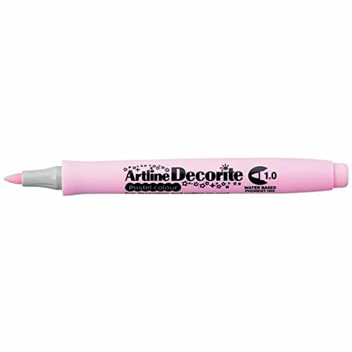 Artline 'Decorite' Pastel Pink Marker Pen 1.0mm for Card, Glass, Metal and Plastic