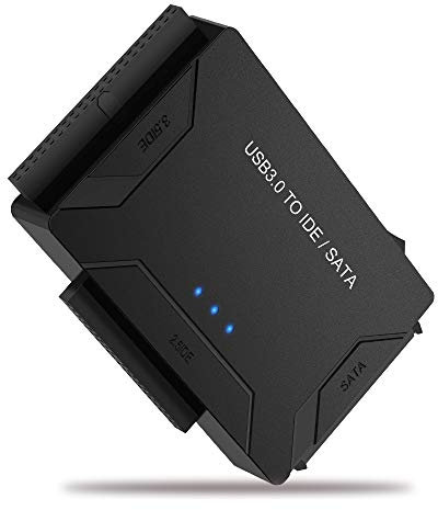 YiYunTE Adaptador USB 3.0 a SATA IDE Conversor de USB a SATA IDE Convertidor de Disco Duro USB 3.0 para SATA HDD SSD e IDE 2.5 3.5 Pulgadas Transferencia 5 Gbps USB a SATA IDE para Win 10 8 7 Vista XP