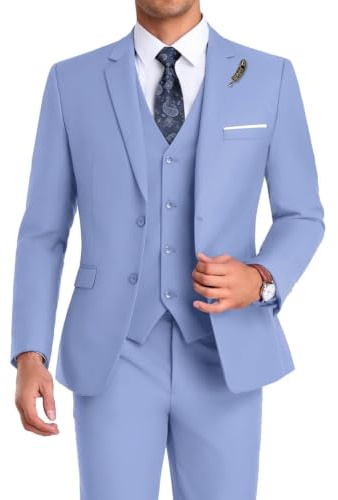 Mrbuerly Herren Men Suits 3 Piece Tuxedo