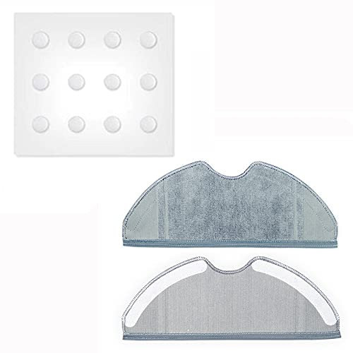 Huayu Roboterstaubsaugerfilter für 360 S7 - Wischtuch oder Wassertankfilter (12 Stück/Packung) - Polyethylenterephthalat - Kompatibel mit Saugroboter