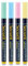 SECURIT - 4er-Set Kreidemarker - Für nicht-poröse Oberflächen (Schwarze Tafel, Glas, Metall, Spiegel...) - Dünne Spitze 1-2 mm - 4 Farben (Pastel)
