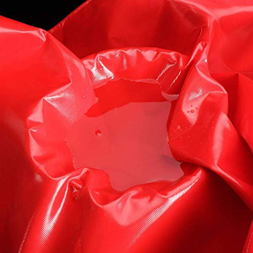 GJSN Große Heavy Duty Persenning Red Wasserdicht Poly Tarp Mit Tüllen Für Notfall Regen Shelter, Außenabdeckungen Und Camping Verwenden Persenning Wasserdicht Heavy Duty,2M X 2M