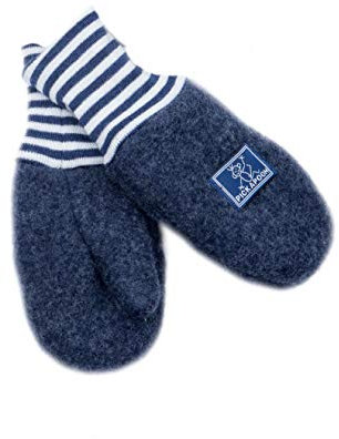 PICKAPOOH Baby und Kinder Bio-Fleecehandschuhe, Dunkelblau, Gr. 4 (bis 6 Jahre)