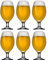 Set of 6 Bistro 400ml Stemmed Drinking Beer Drinking Glassware Gift