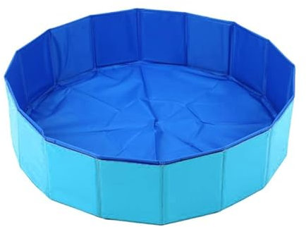 Piscina Perros y Gatos Bañera Plegable PVC Antideslizante y Resistente al Desgaste Piscina Plegable para Perros Gatos Bañera Piscina Portátil para Mascotas (XL 160 * 30cm Color Aleatorio)