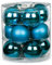 MAGIC Weihnachtskugeln Glas 8cm 12 STK. Christbaumkugeln (Deep Blue | blau)