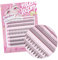 Mlen Diary120pcs Faux Cils Naturel, 10-16MM D Curl Cluster Lashes, Bouquet Cils Volume Russe DIY à la Maison Extensions de Cils Vaporeuses et Moelleuses Réutilisables