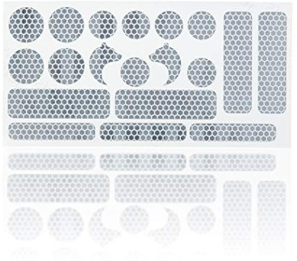 balu 3M Reflektoren Aufkleber Reflex Sticker Set 19-teilig Erhöhung der Sichtbarkeit in Dämmerung und Dunkelheit für Kinderwagen, Buggy, Laufrad, Fahrrad, Helm, Rollstuhl, Gehhilfen
