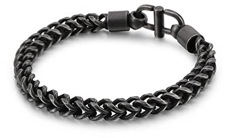 Armband Schwarz Herren, Armband Männer Einfach Und Vielseitig Armbänder Edelstahl Herren Schmuck Männer Geschenke
