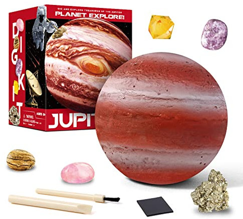 Sonnensystem Planet Ausgrabungsset für Kinder,Edelsteine Ausgraben Set,Erde, Mond, Planet, Sonnensystem, Planet, Edelsteine, Ausgraben Spielzeug,Wissenschaft Lernspielzeug Geschenk für Jungen Mädchen