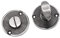 Infinity Decor Solid Brass Antique Beehive Bathroom Thumb Turn & Release Door Lock Set (Aged Nickel)