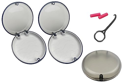 YOUYA DENTAL Marmor-Halterungshüllen, 3 Stück, bunte Marmor, kieferorthopädische Ausrichtung, Zahnersatz, falsche Box, transparente Halterung, Mundschutz, Schutzbox für Mundpflege