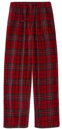 HomyComy Pantalon de Pyjama Femme Bas de Pyjama 100% Coton Confortable Pantalons long d'Intérieur Détente