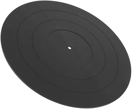 Antistatische Plattenspielermatte aus Filz und Silikon, 12 Zoll, 3mm | 1 Stück, für Turntable Platten und Vinylspieler, Leiseres Abspielen, Schonender für Schallplatte