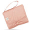Jubi® Fasciatoio cotone biologico e poliestere ÖkoTex – fasciatoio da viaggio con spazio per 4 pannolini e salviettine umidificate (rosa)