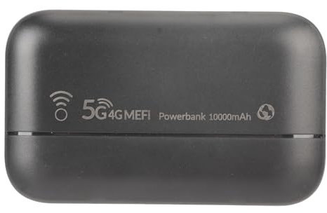 Cryfokt Router WiFi 5G Portatile, Router Internet Wireless velocità Internet 300 Mbps, Batteria da 10000 mAh, Collega 10 Dispositivi, Leggero e Compatto, Ideale per Viaggi, Feste, Giochi