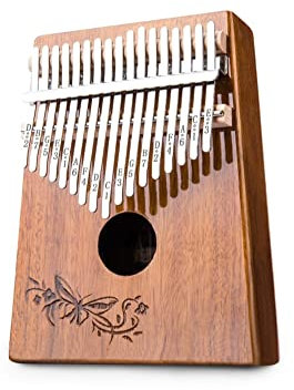 ALFAAL 17 Tasten Kalimba Daumenklavier Anfänger Kalimba Fingerklavier Tragbares Musikinstrument (Color : 17 Tones G)