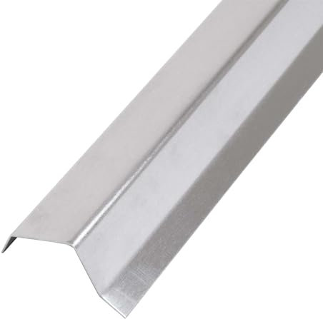 Daprona Attika Blech, Traufenblech 2m, 25mm Silber Dacheindeckung aus Aluminium, geeignet für Attika, Ortgang, Traufbohle, Anwendbar für Flachdach und Steildach