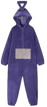 cutecool Pigiama Donna Invernale Teletubbies Adulto Onesie Pigiama Unisex Animale One-Piece Costume Cosplay Homewear Sleepwear Party-Viola-M…