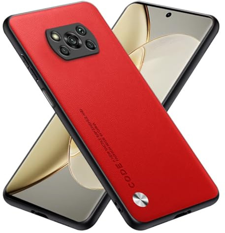 RankOne Hülle kompatibel mit Poco X3 Pro/Poco X3 NFC (6.67), Stoßfeste Silikonhülle Handyhülle - Rot