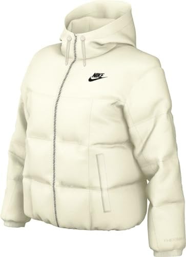 Nike Sportswear Classic Puffer Lockere Therma-FIT Jacke mit Kapuze für Damen, FB7672
