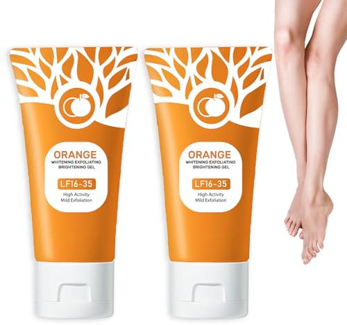 Pemarlis 2 unidades Orange Exfoliating Whitening Gel, Exfoliante de Naranja para Cara y Cuerpo Deep Cleaning Peel Old Horniness
