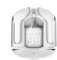 Cuffie Bluetooth Trasparenti TWS, Auricolari Bluetooth con Custodia Di Ricarica, Connessione Automatica, Cuffie In-Ear con Mic ENC, Cuffiette Wireless Per Android/iOS (BIANCO)