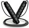 SPOMALKA Springseil Erwachsene Fitness Herren - Zusatzgewicht - Springseil Stahlseil - für Muskelaufbau, Abnehmen, Training, Boxen, Speed & Ausdauer, Bodybuilding & MMA (Schwarz - 300g)