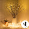 Ulalaza 77 cm Zweiglampe mit 6 Zweigen und 120 LED-Lampen USB-betrieben LED-beleuchtete Weidenzweige Vasenfüller Verwendung für Weihnachten Zuhause Party Dekoration im Innen- und Außenbereich