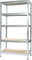 CILVANI scaffale 5 RIPIANI in acciaio metallo kit struttura ad incastro zincata pannello in mdf mm5 180x120x40