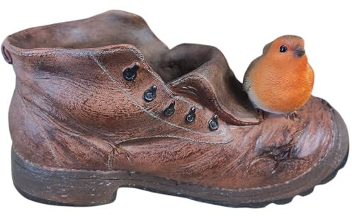 Vivid Arts - Boot with Robin Ornament - BS-BT10-B