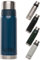 trnk Outdoor Thermosflasche polar 2 - Edelstahl Thermoskanne 750ml - BPA-frei - Thermos hält 24 Stunden heiß - Deckel mit 2 Trinkbechern - Spülmaschinenfest (bergblau)