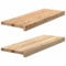 vidaXL Fensterbänke 2 Stk. Unbehandelt 70x25x2 cm Massivholz Eiche, Fensterbrett, Holz Treppenstufe, Holz Fensterbrett, Fensterbank Eichenholz