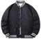 YANBLOS Jacke Herren Jugend Klassisch All-Match Übergangsjacke Herren Casual Leichte Komfortabel Outdoorjacke Herren Regular Fit Mode Langarm Jacke Herren L-Black 3XL