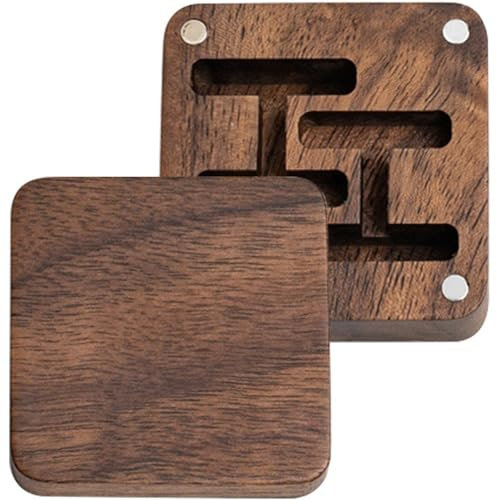 Lipfer Manschettenknopf-Box, Holz-manschettenknopf-Box, Magnetisches Manschettenknopf-etui, Schmuck-Organizer, Zubehör Für Männer Und Jungen