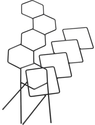 IWOWHERO Rankgitter Für Kletterpflanzen Stabiler Metallrahmen Unterstützung Für Gartenreben Dekoratives Design